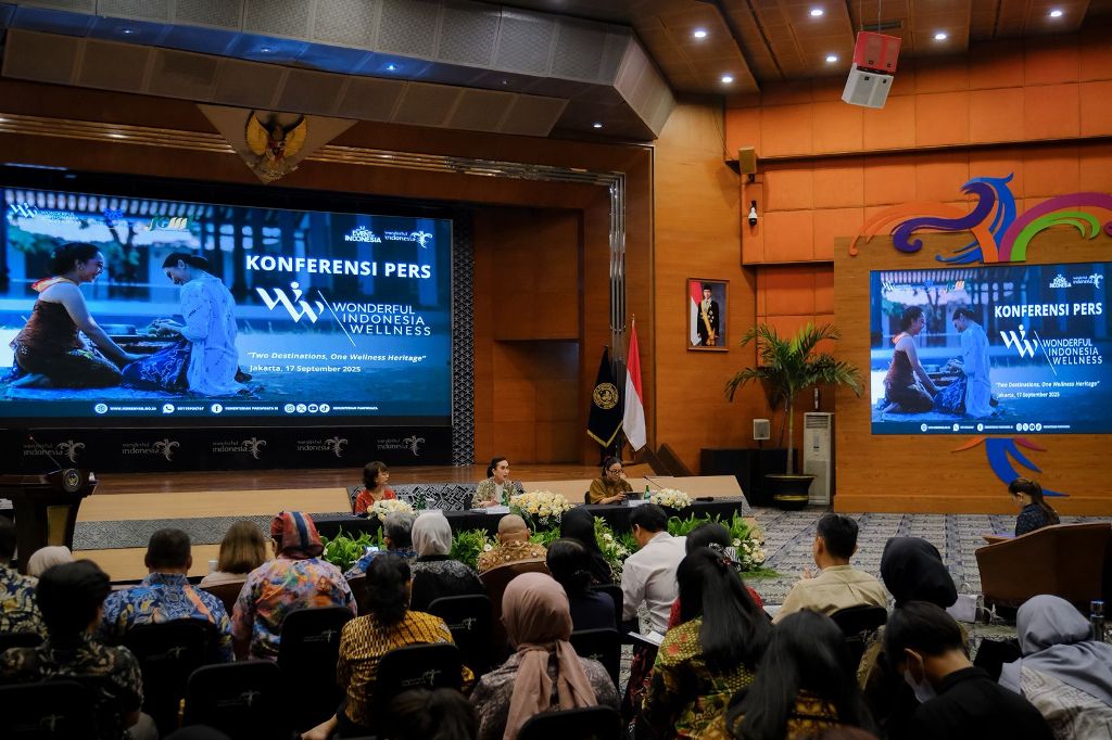 Momen Peluncuran 'Wonderful Indonesia Wellness 2025' di Balairung Soesilo Soedarman, Gedung Sapta Pesona, Jakarta Pusat, Rabu (17/8/2025). Dok. Kemenpar