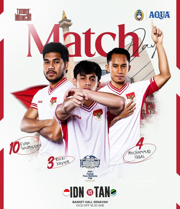 Link Live Streaming Timnas Futsal Indonesia Vs Tanzania, Tayang di Mana?