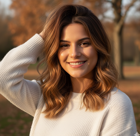 Warna rambut untuk si kulit sawo matang. (Foto: Dok. Gemini AI)