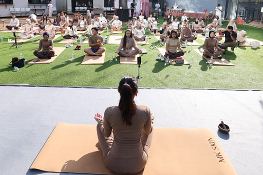 Yoga bersama MK SKIN. (Foto: Dok. Istimewa)