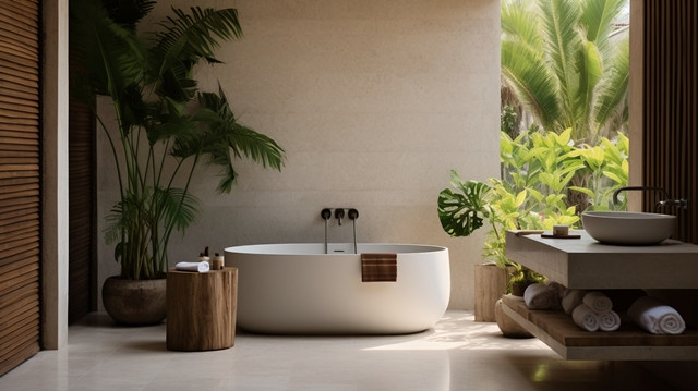 5 Inspirasi Kamar Mandi Semi <i>Outdoor</i> untuk Hunian Tropis yang Nyaman