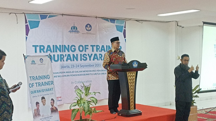 40 Guru Dapat Pelatihan Baca Al-Qur'an Bahasa Isyarat untuk Siswa Difabel