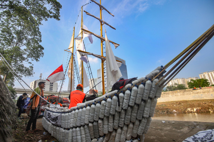 43 Perahu Limbah Plastik Siap Ramaikan Festival Cilung 2025