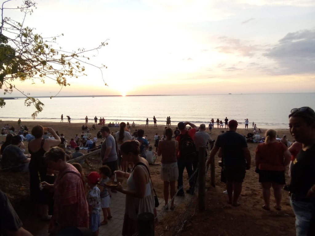 Suasana Mindil Beach. (Foto: Medcom.id/Alfa Mandalika)