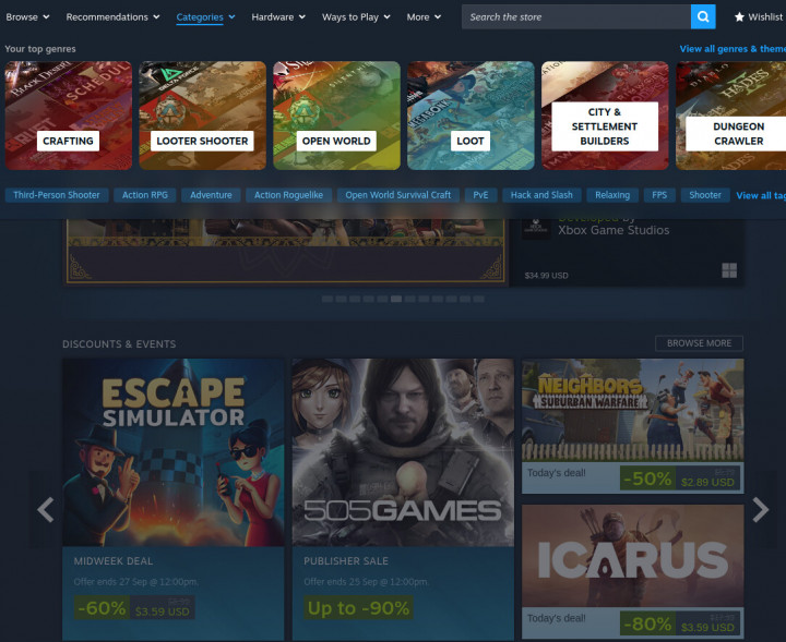Steam Update Tampilan, Fokus Permudah Navigasi Pencarian