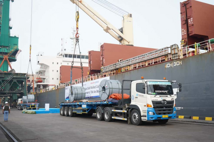 Cetak Sejarah, Krakatau Steel Ekspor 54.247 Ton CRC ke Spanyol