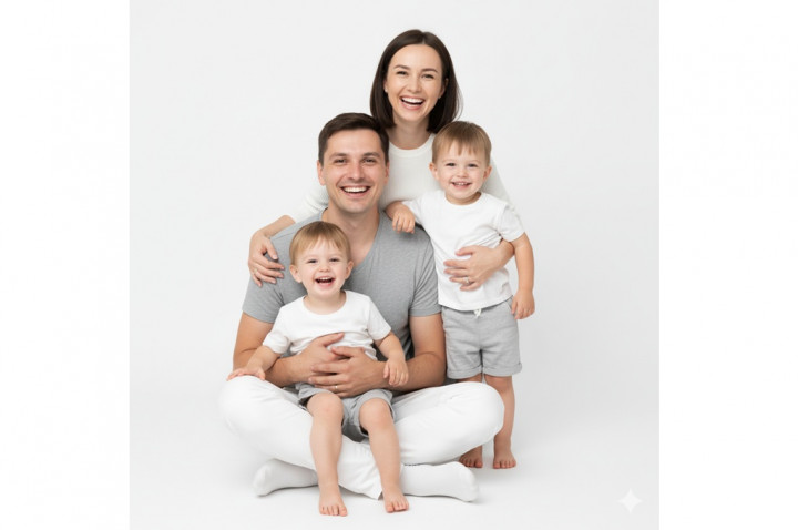 10 Prompt Gemini AI untuk Foto Keluarga 4 Orang yang Penuh Kehangatan