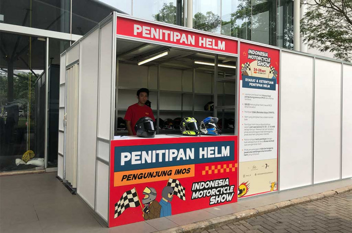 Main ke IMOS 2025 Pakai Helm Mahal? Titipin di Sini Aja!