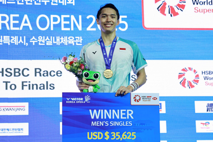 Korea Open 2025: Tampil Percaya Diri jadi Kunci Kemenangan Jonatan