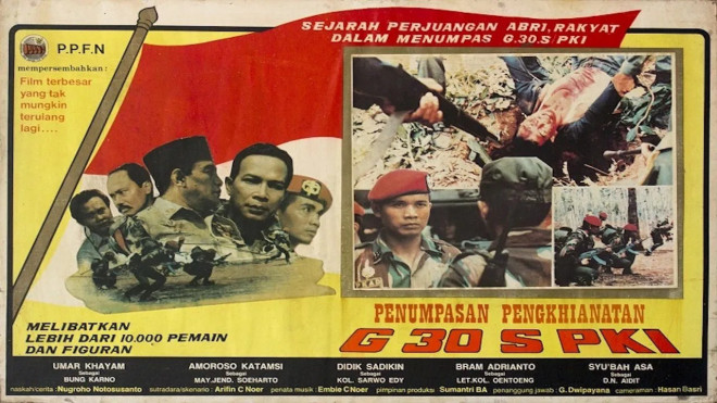 Poster Film Penumpasan Pengkhianatan G 30 S PKI (Foto: PFN)