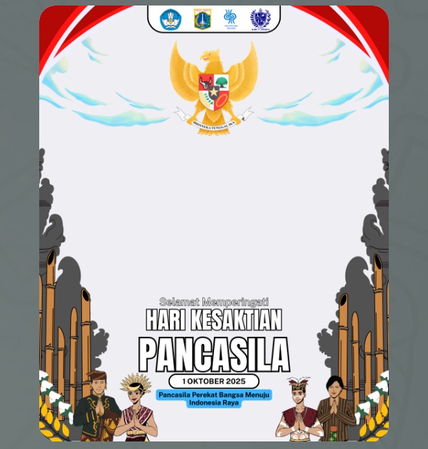 Kumpulan Twibbon Hari Kesaktian Pancasila 2025, Yuk Pasang dan Bagikan ke Medsos!