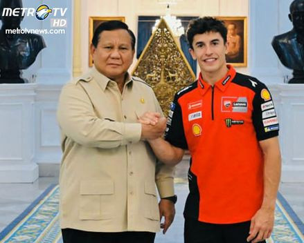 Bertemu Presiden Prabowo Subianto, Marc Marquez Mengaku Senang Kembali ke Indonesia