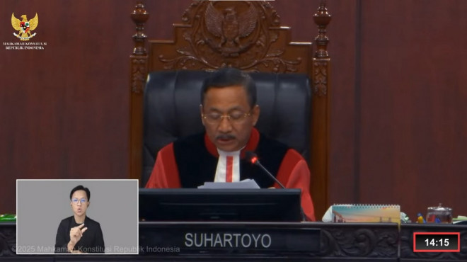 Ketua MK Suhartoyo. DOK YouTube MK