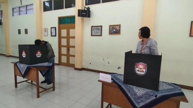 Pemilu Ketua-Wakil Ketua OSIS di SMK Pangudi Luhur Muntilan, Magelang. Metro TV/Lorien Nurajay