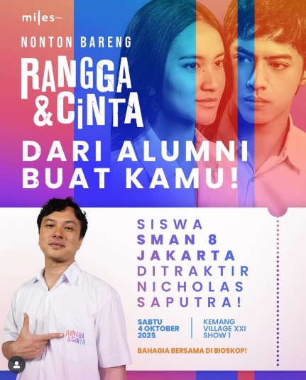 Siswa dan Alumnus SMA 8 Jakarta Merapat! Nicholas Saputra Mau Traktir Kamu Nih