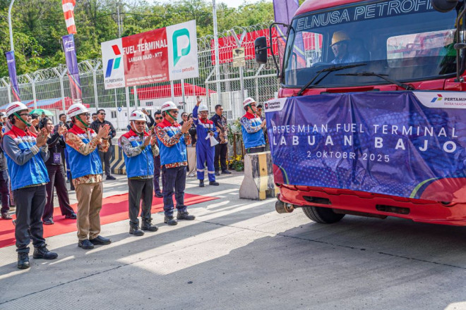 Peresmian fuel terminal Labuan Bajo. Foto: Dokumen Pertamina