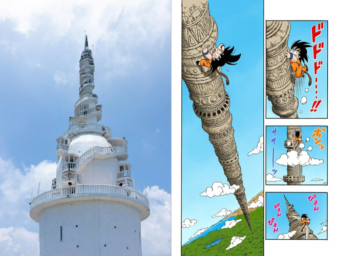 Ambuluwawa Tower, menara spiral di Sri Lanka yang mirip Karin Tower di Dragon Ball