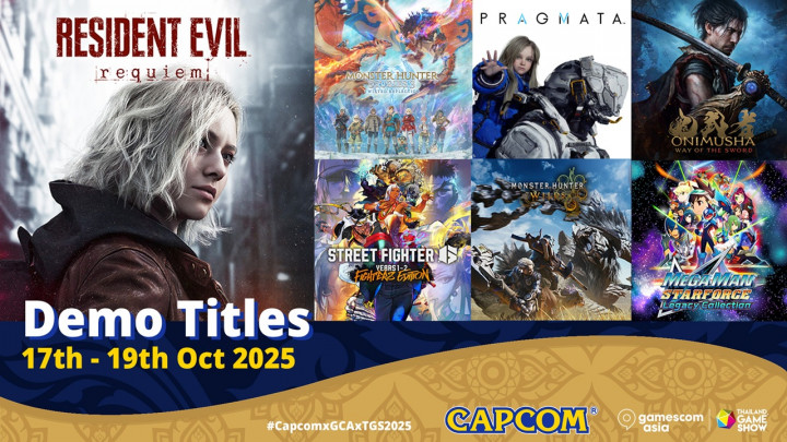 Capcom Siap Bawa Game Unggulan ke gamescom asia x Thailand Game Show 2025