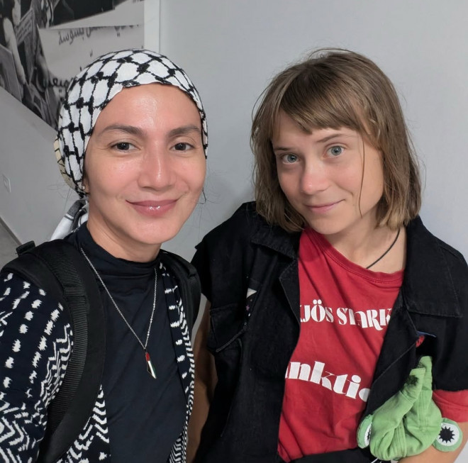 Wanda Hamidah & Greta Thunberg (Foto: Instagram @wandahamidahbsa)