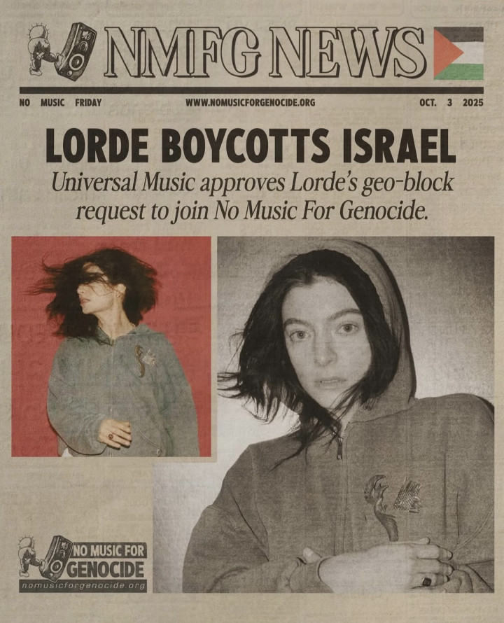 Lorde Gabung No Music for Genocide, Hapus Semua Lagunya dari Israel