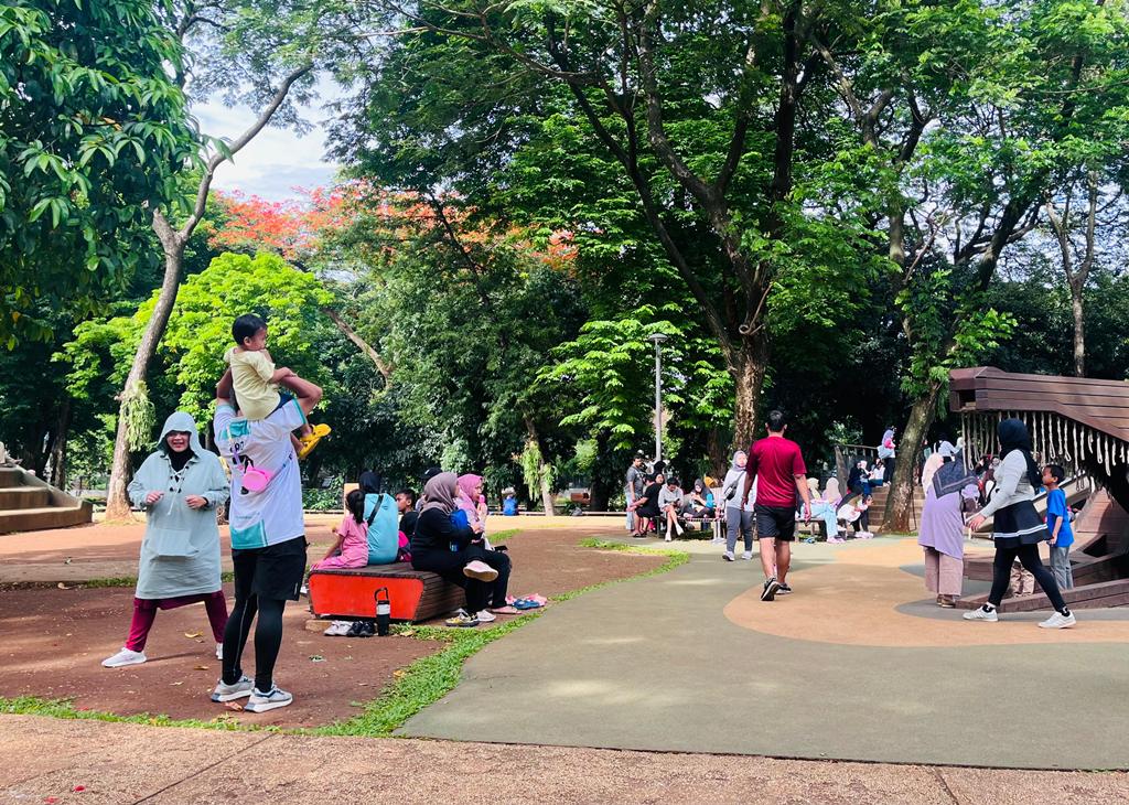 Setiap Weekend, Tebet Eco Park menjadi incaran para pemburu udara segar baik dari Jakarta, maupun dari luar Jakarta. Dok. A. Firdaus/Medcom