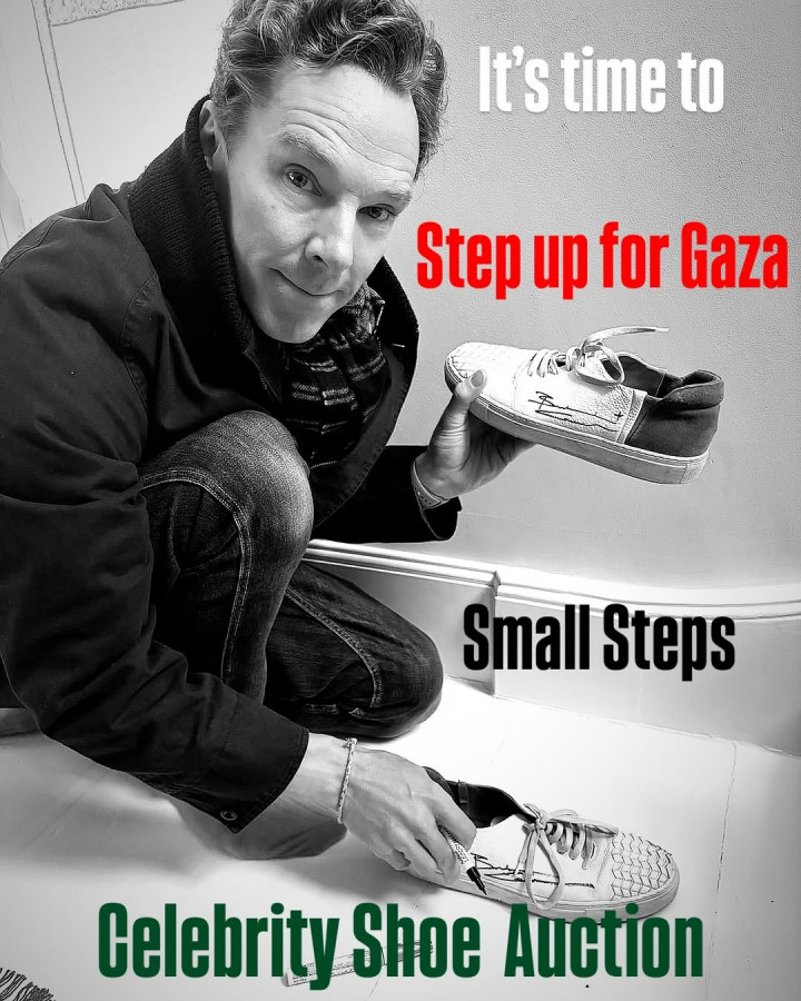 Galang Dana untuk Palestina, Liam Hemsworth hingga Benedict Cumberbatch Lelang Sepatu