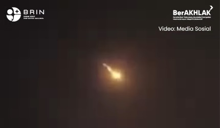 Meteor Melintas di Langit Cirebon, Peneliti BRIN Ungkap Ukuran hingga Lokasi Jatuhnya