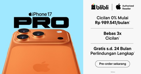 Daftar Harga iPhone 17 Pro Resmi di Indonesia, Lengkap Semua Tipe dan Kapasitas