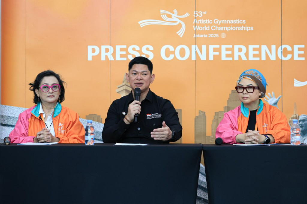 Suasana jumpa pers Jakarta Gymnastics 2025. (Foto: Ist)