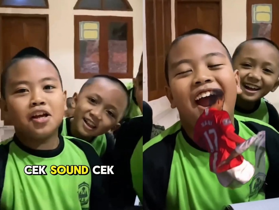 Bocil tirukan terompet sound horeg viral sampai diposting Atletico dan MU