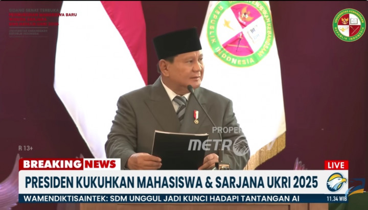 Orasi Ilmiah di UKRI, Ini Kunci Kepemimpinan ala Presiden Prabowo Subianto