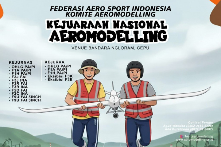 Kejurnas Areomodelling 2025 Siap Bergulir di Blora, Industri Olahraga Indonesia Terus Bergerak