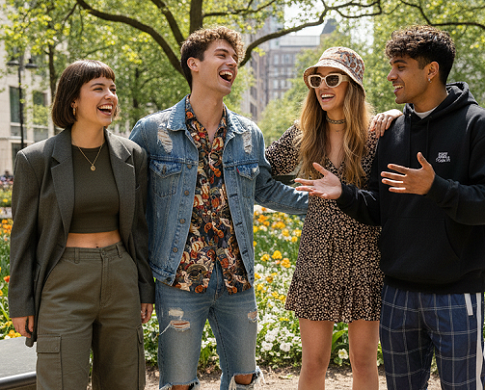 Gen Z dikenal memiliki gaya fashion yang lebih stylish dan berani. (Foto: Dok. Gemini AI)