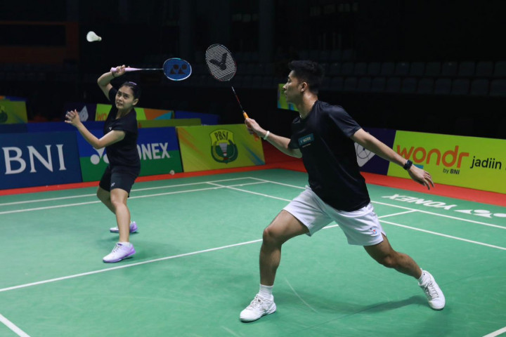 Para Pebulu Tangkis Tuan Rumah Jalani Latihan Terakhir Jelang Indonesia Masters 2025