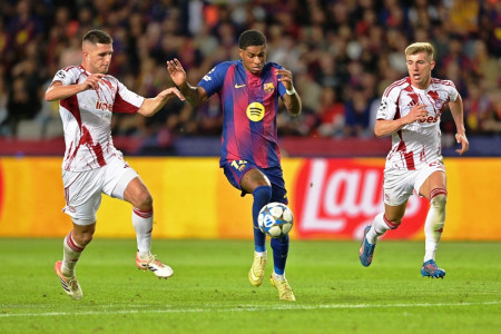 Barcelona vs Olympiakos: Diwarnai Kontroversi Kartu merah, Blaugrana Bantai Olympiakos