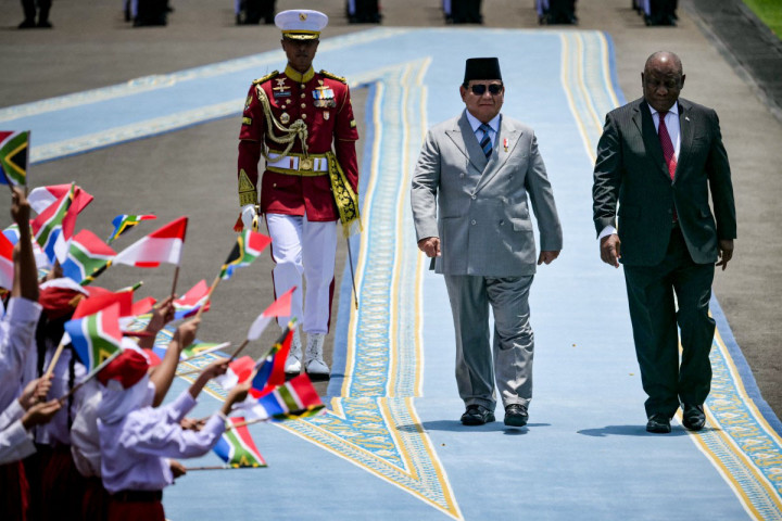 Presiden Prabowo Sambut Kunjungan Presiden Afrika Selatan di Istana Negara