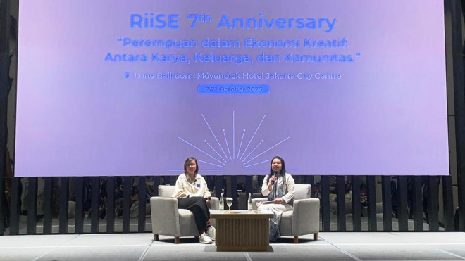 Menurut Wamen Irene, hidup bukanlah tentang memisahkan kerja dari kehidupan pribadi. Dok. Secilia/Medcom