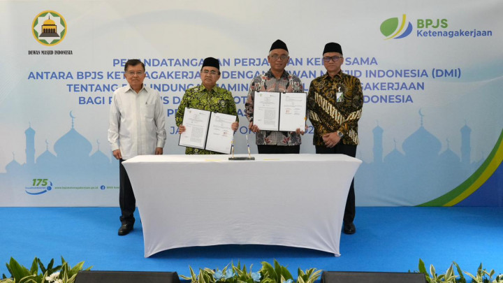 Lindungi Penggiat Masjid dari Risiko Kerja, BPJS Ketenagakerjaan Bersinergi dengan DMI