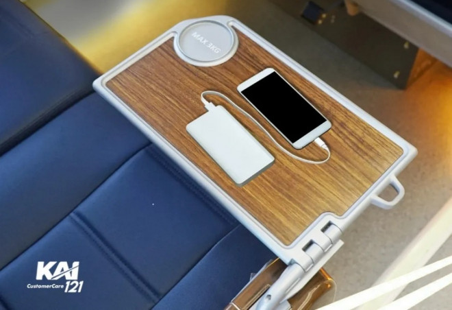 Kamu tidak boleh mengisi baterai powerbank di gerbong kereta karena layanan stopkontak hanya untuk gawai dengan kebutuhan energi terbatas. Dok. @kai121_