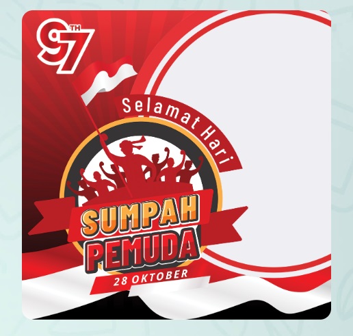 Contoh Twibbon Hari Sumpah Pemuda 2025.