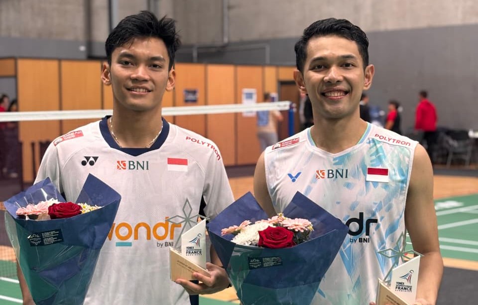 Fajar Alfian/Muhammad Shohibul Fikri runner up French Open 2025 (dok. PBSI)