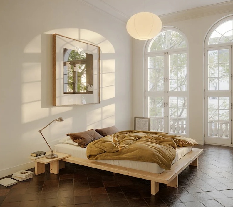 Alasan orang Jepang suka tidur di lantai. Foto: Sofa bed futon