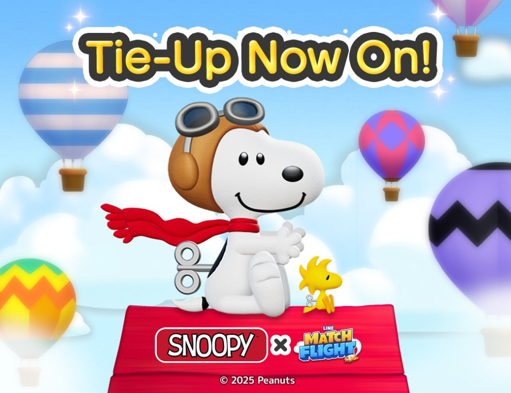 Snoopy di Line Match Flight