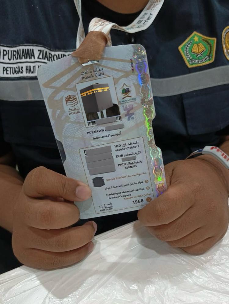 Kartu Nusuk. MTVN/Misbahol Munir