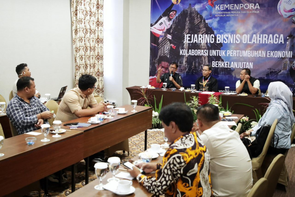 Suasana forum Jejaring Bisnis Olahraga Kemenpora. (Foto: Istimewa)