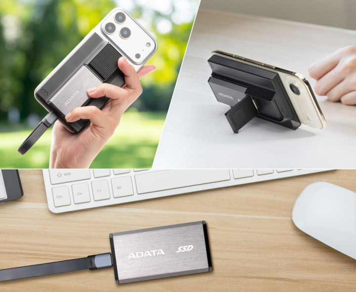 Adata Luncurkan SR800, SSD Eksternal dengan Powerbank Magnetik