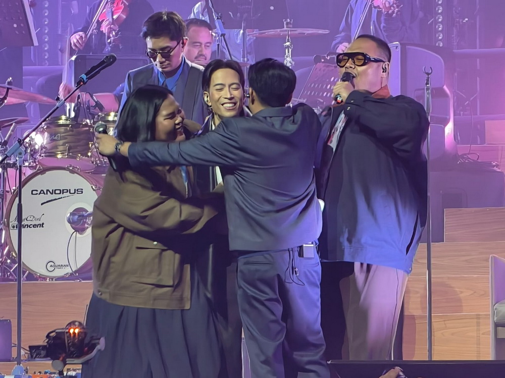 Vidi Aldiano dan para sahabat di konser Laleilmanino & Friends (Foto: Medcom/Rafi)