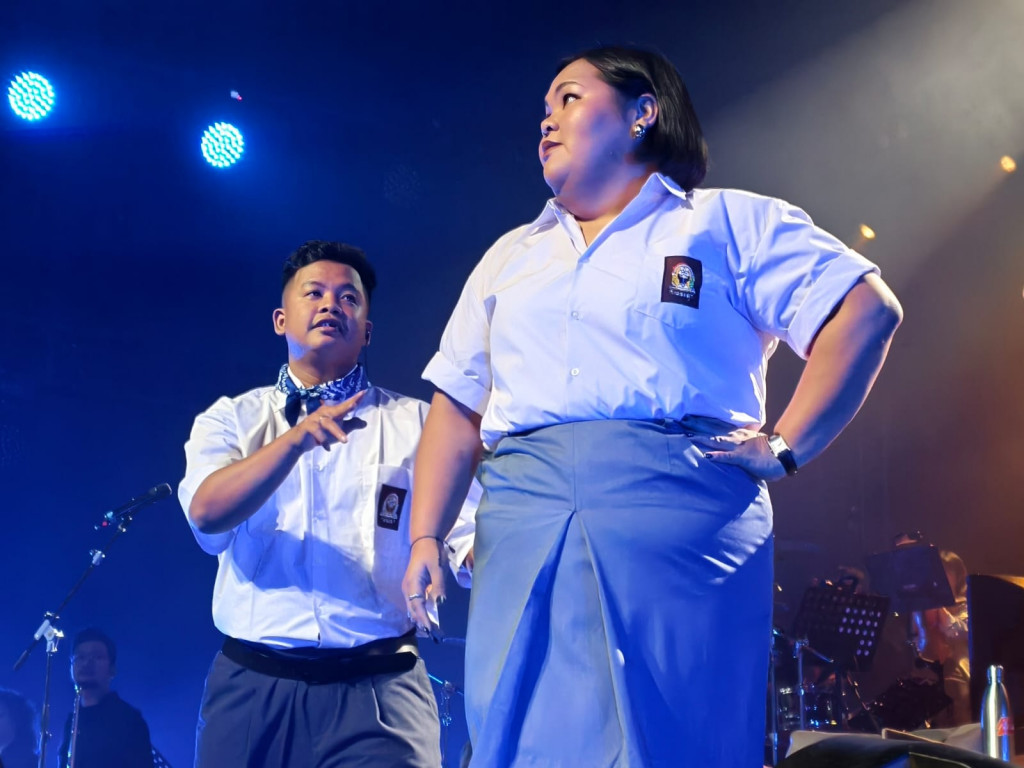 Dustin Tiffani dan Rendha Rais (Foto: Medcom/Rafi)