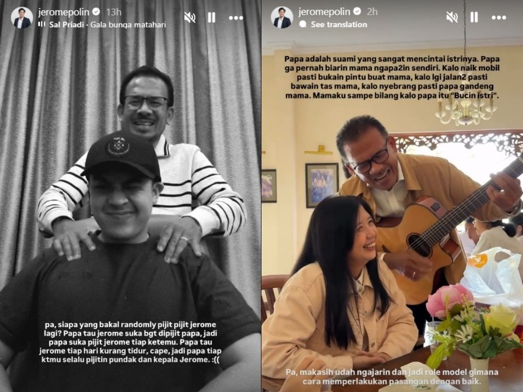 Jerome Polin dan ayahnya (Foto: Instagram/jeromepolin)