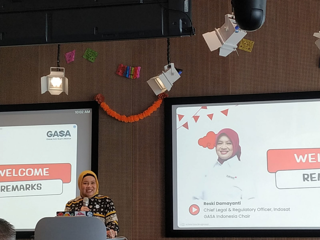Ketua GASA Indonesia Chapter, Reski Damayanti dalam peluncuran ‘State of Scams in Indonesia 2025’ (Foto: Medcom.id/Syahrul Ramadhan)